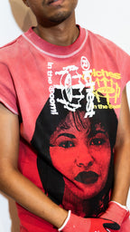 Lava Red & Yellow Selena Shirt