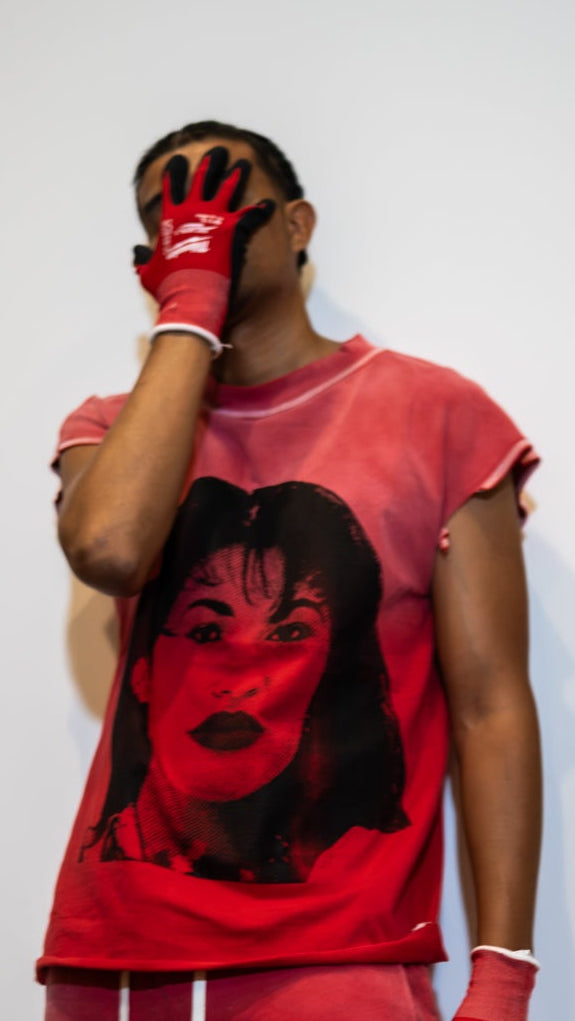 Lava Red & Black Selena Shirt