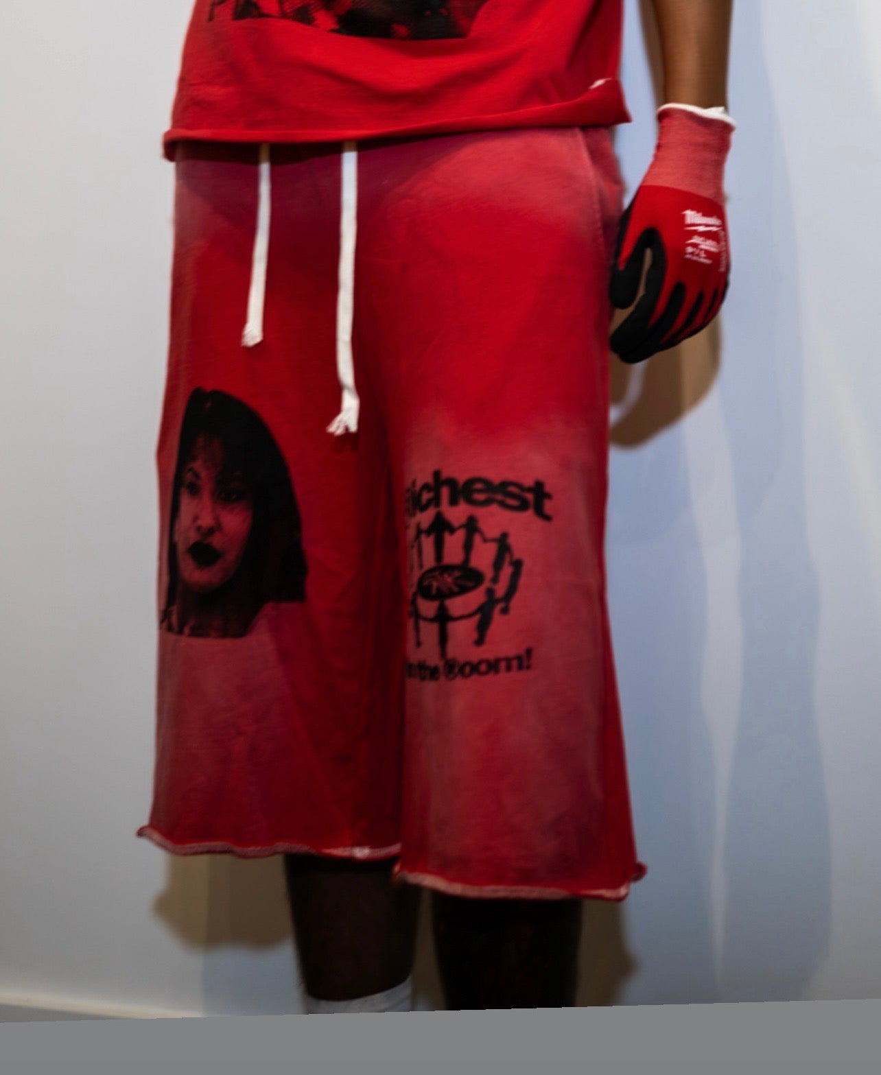 Lava Red & Black Selena Shorts